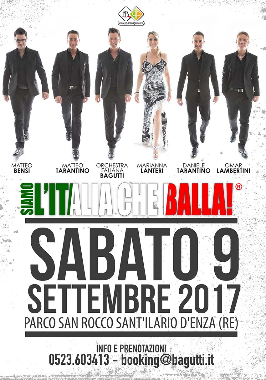 Grande evento: "Siamo l'Italia che balla" - 9 settembre 2017 Grande evento: "Siamo l'Italia che balla" - 9 settembre 2017