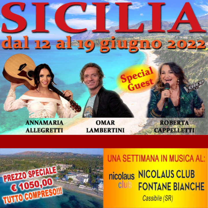 Settimana in musica in Sicilia, dal 12 al 19 giugno 2022